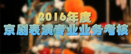 艹逼影片国家京剧院2016年度京剧表演专业业务考...